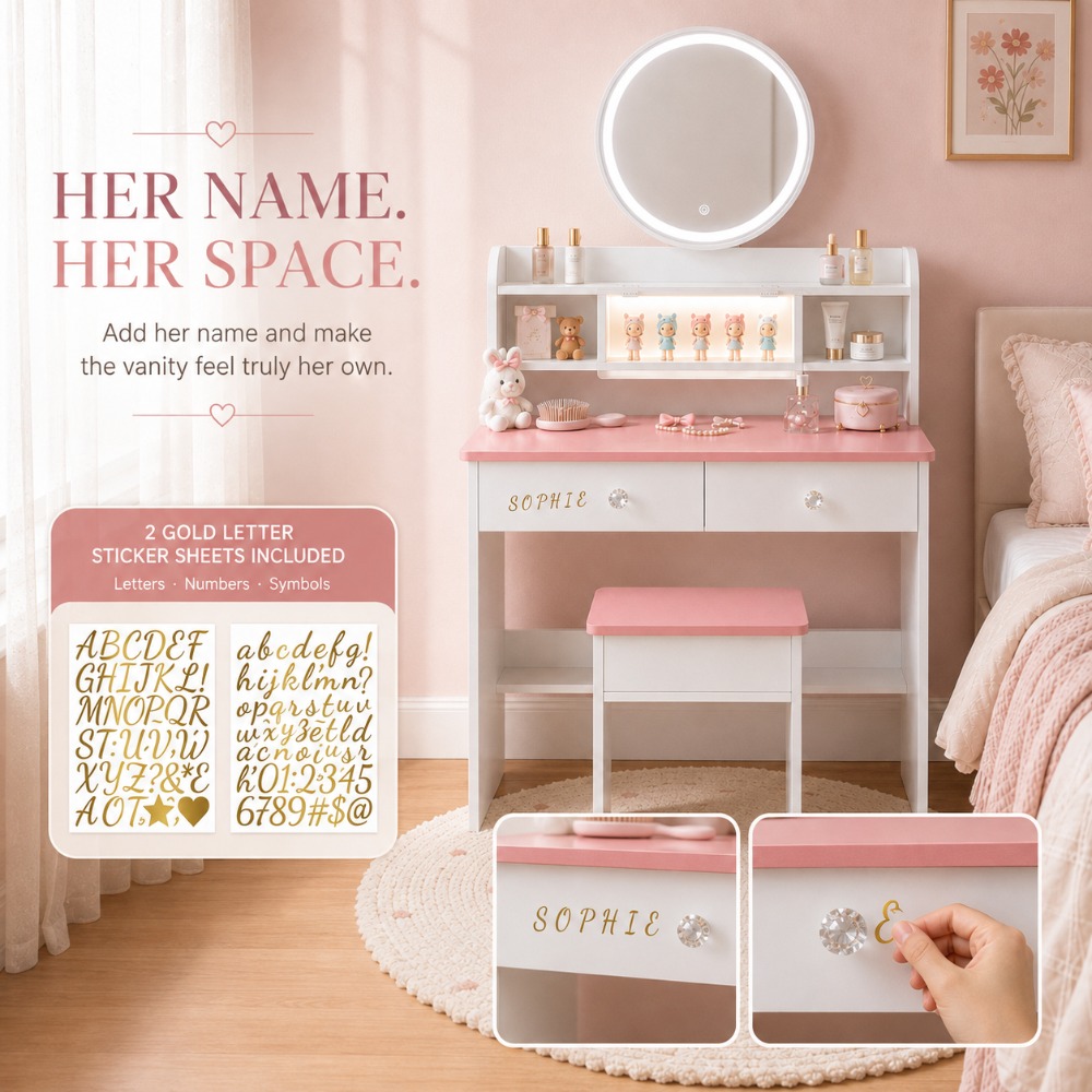Beauty Makeup Vanity Set - Presente Perfeito para Ela, Conjunto de