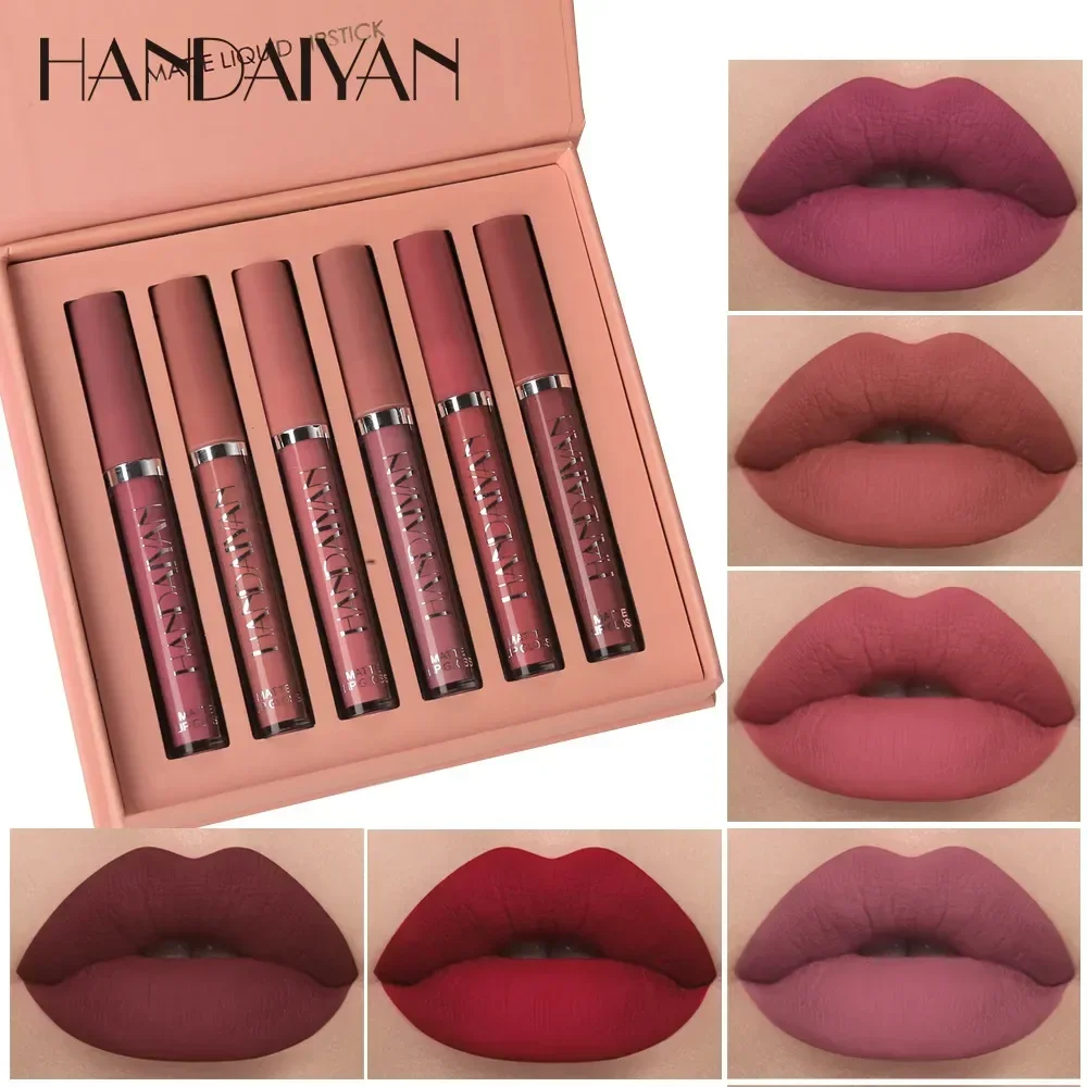Beauty Huda Makeup - HANDAIYAN 6 PCS Conjunto de batom