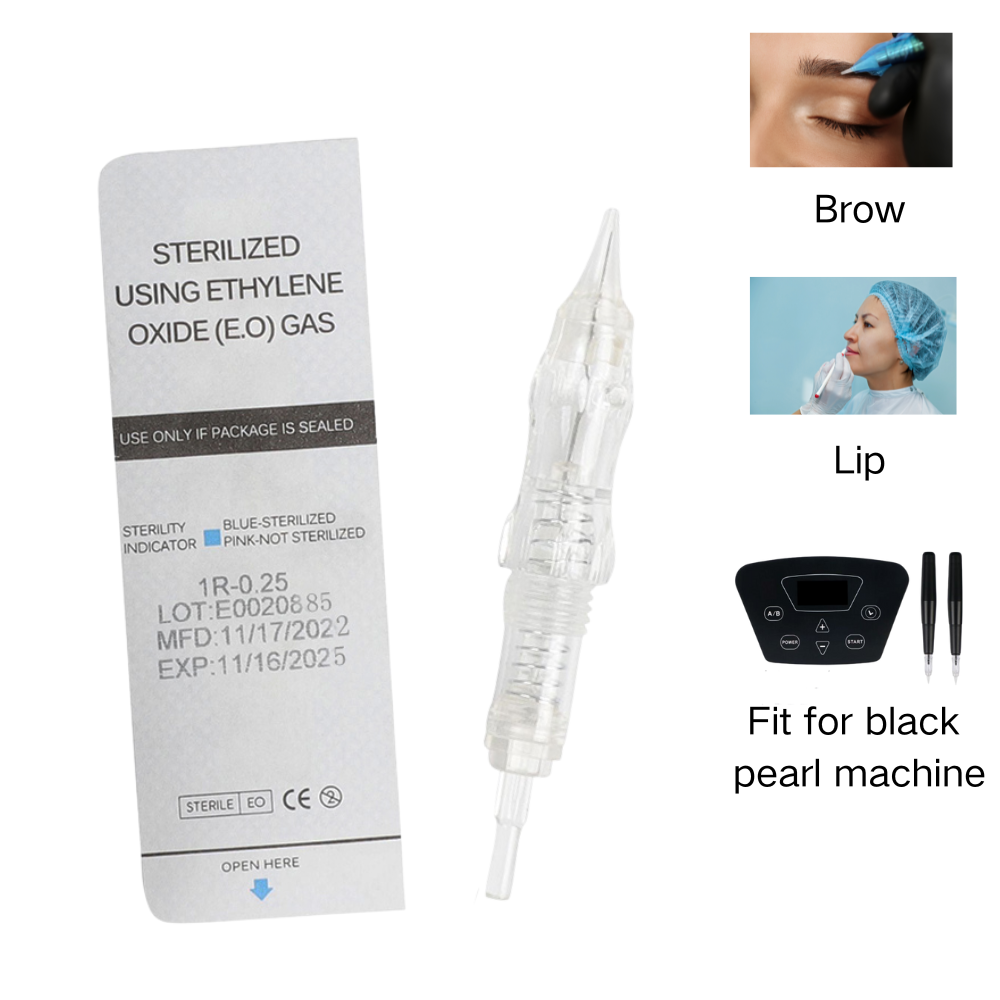 Merit Beauty Makeup - 10/50 pçs sobrancelha lábio tatuagem agulhas