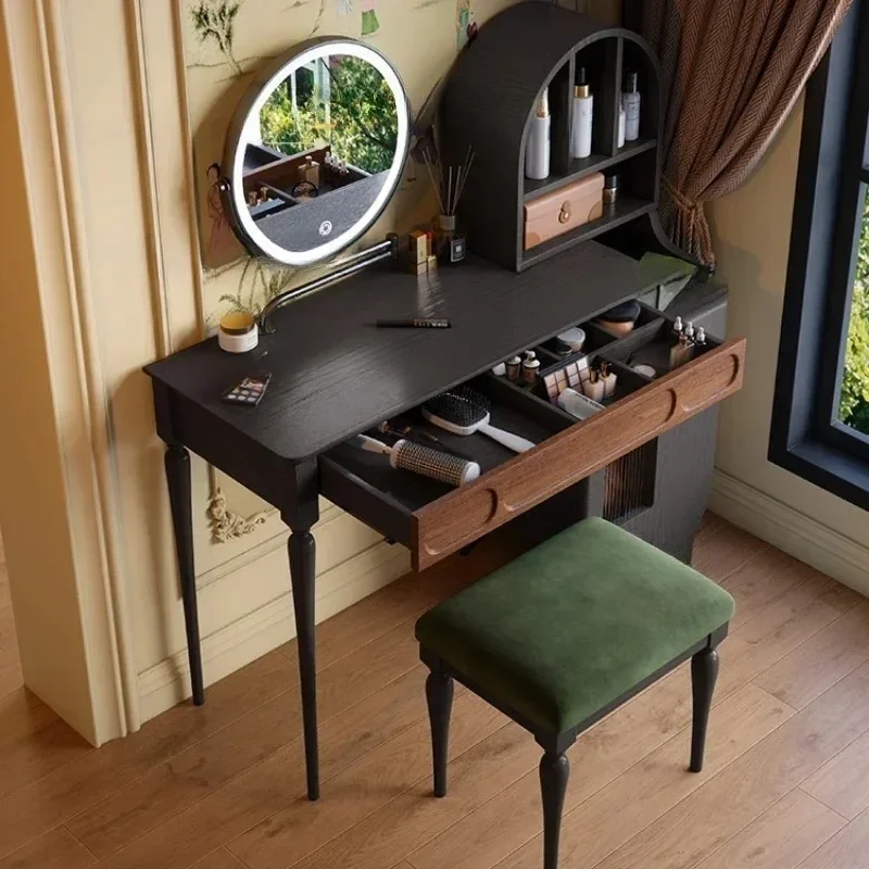 Beauty Makeup Vanity Set - Organizador Preto para Penteadeira com Gavetas