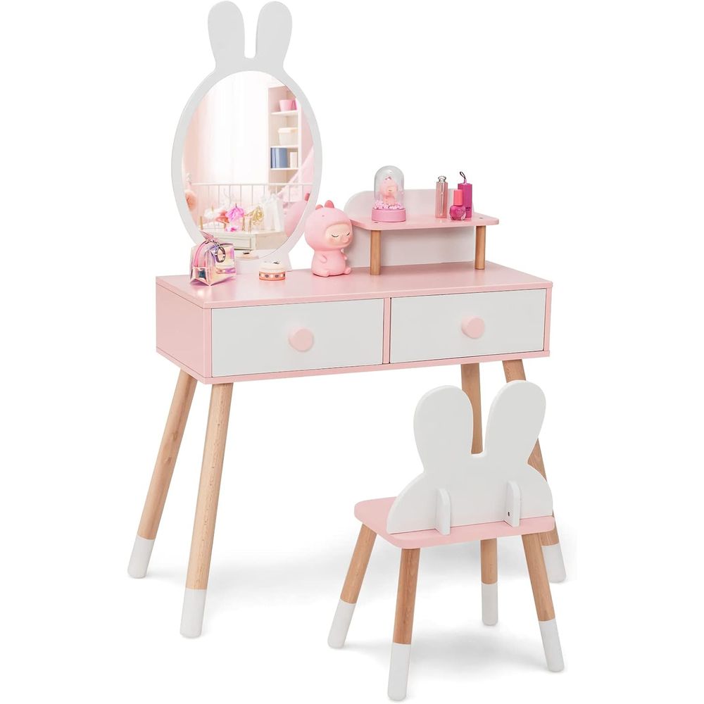 Beauty Makeup Vanity Set - EY Kids Vanity, Conjunto de Mesa