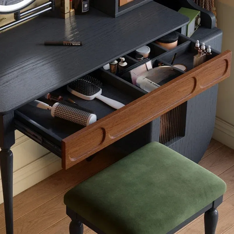 + organizador preto vaidade me - Beauty Makeup Vanity Set avaliação e preço