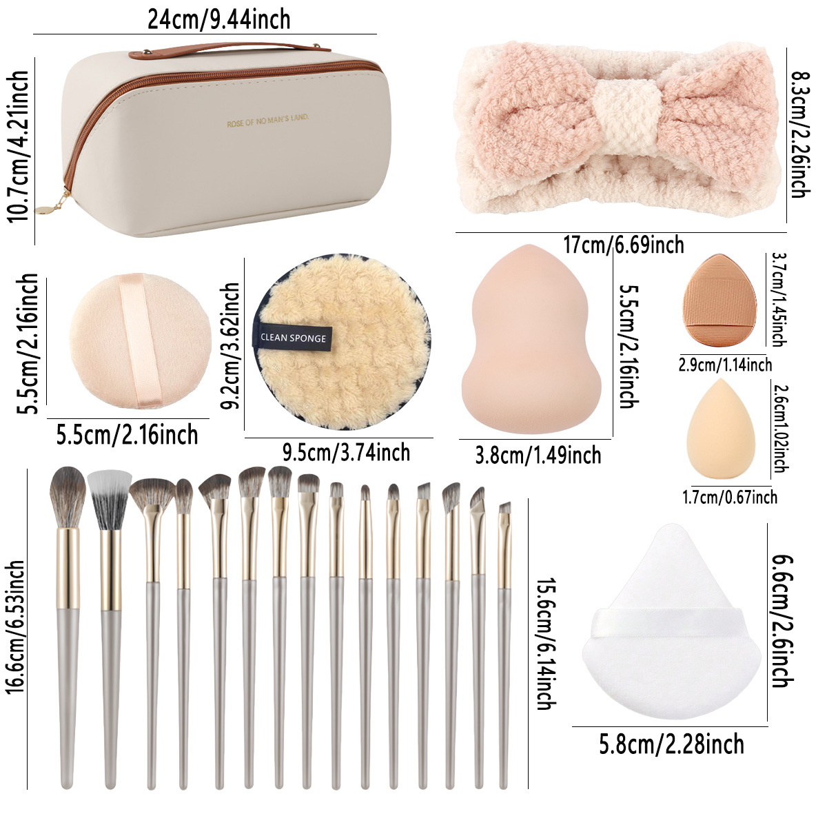 Bolsa de Couro com Conjunto de - Beauty Makeup Gift Sets avaliação e preço