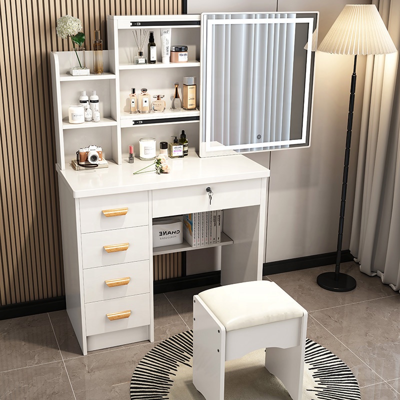 Móveis de Quarto Estilo Nórdic - Beauty Makeup Vanity Set avaliação e preço