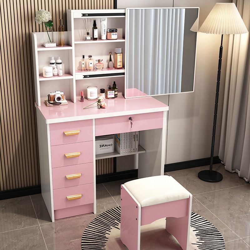 Móveis de Quarto Estilo Nórdic - Beauty Makeup Vanity Set avaliação e preço