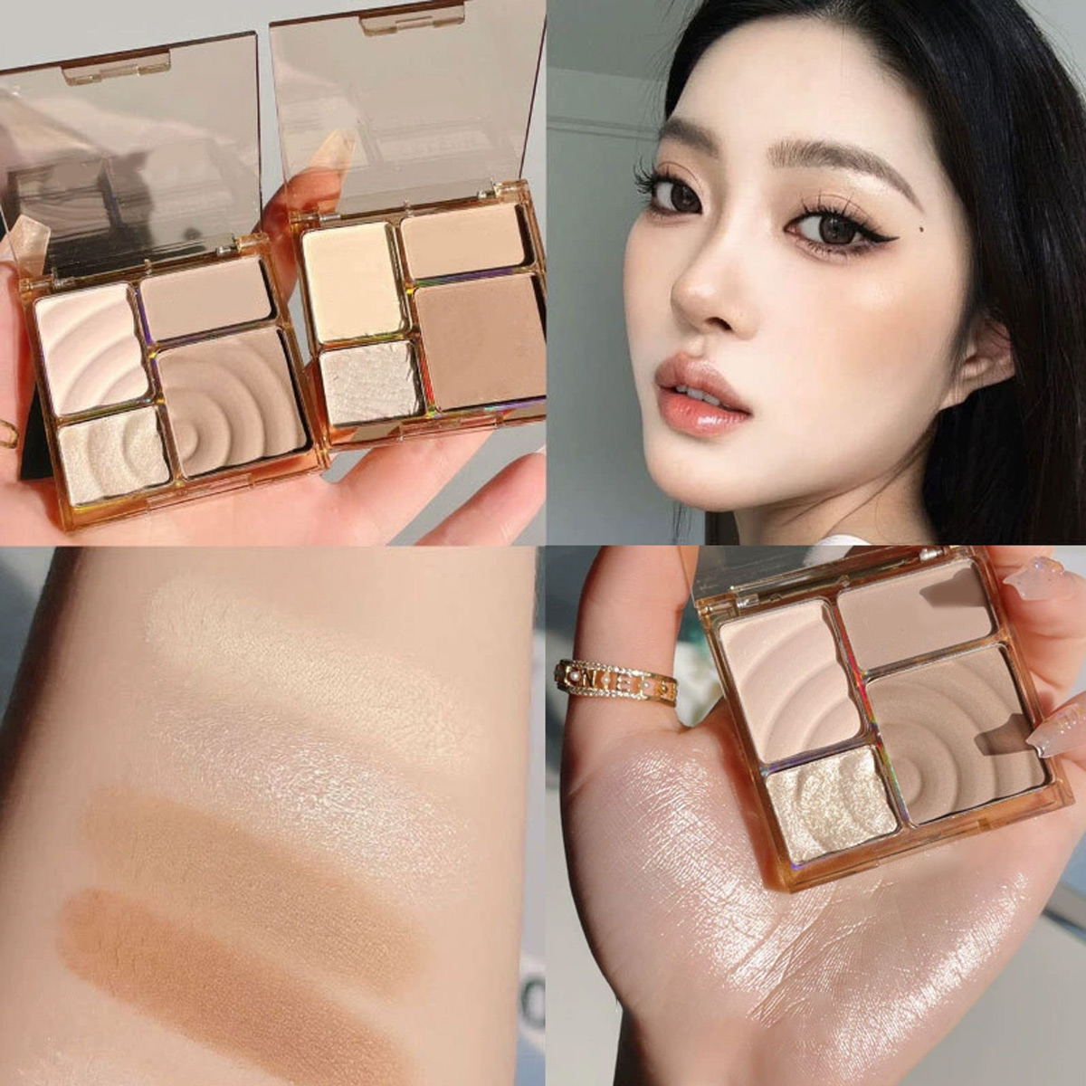 Quatro cores de alto brilho um - Merit Beauty Makeup avaliação e preço