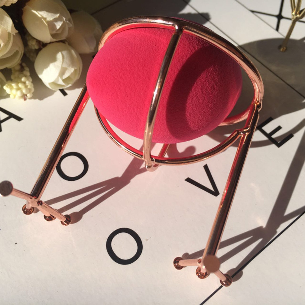 Suporte de Esponja Rosa Dourad - Makeup Organizer avaliação e preço