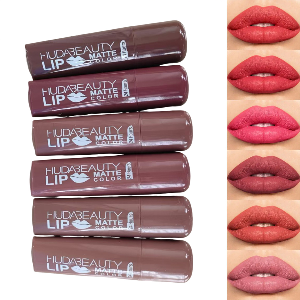 6 cores batom fosco 3.8g huda  - Beauty Huda Makeup avaliação e preço