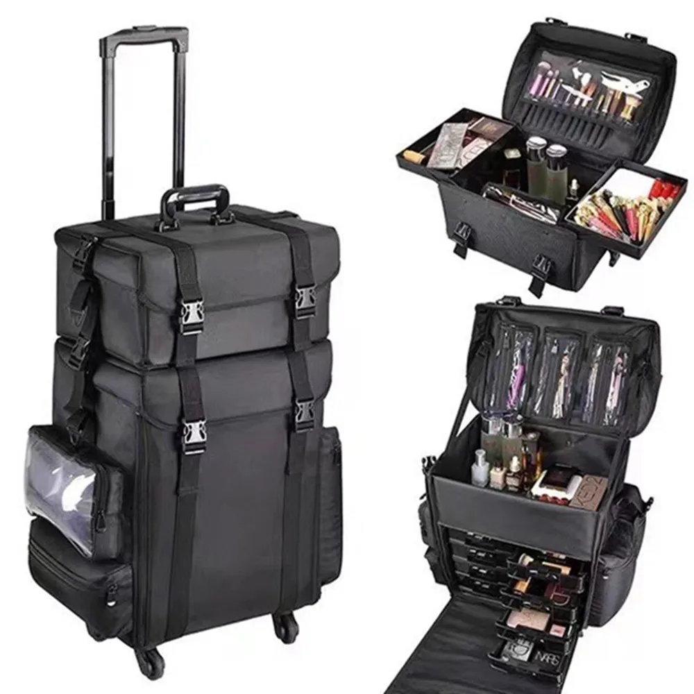 Conjunto de viagem maquiagem t - Beauty Makeup Vanity Set avaliação e preço